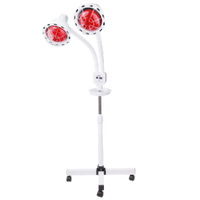 infrarood warmte lamp vrijstaand tegen transparante achtergrond